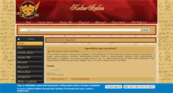 Desktop Screenshot of kulturszalon.hu